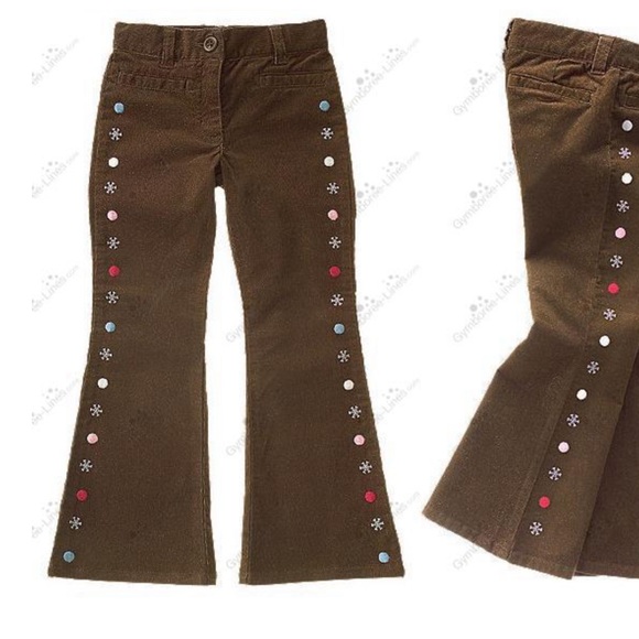 NWT Gymboree Winter Snowflake brown corduroy sparkle snowflake dot Pants Size 10 - Picture 2 of 15